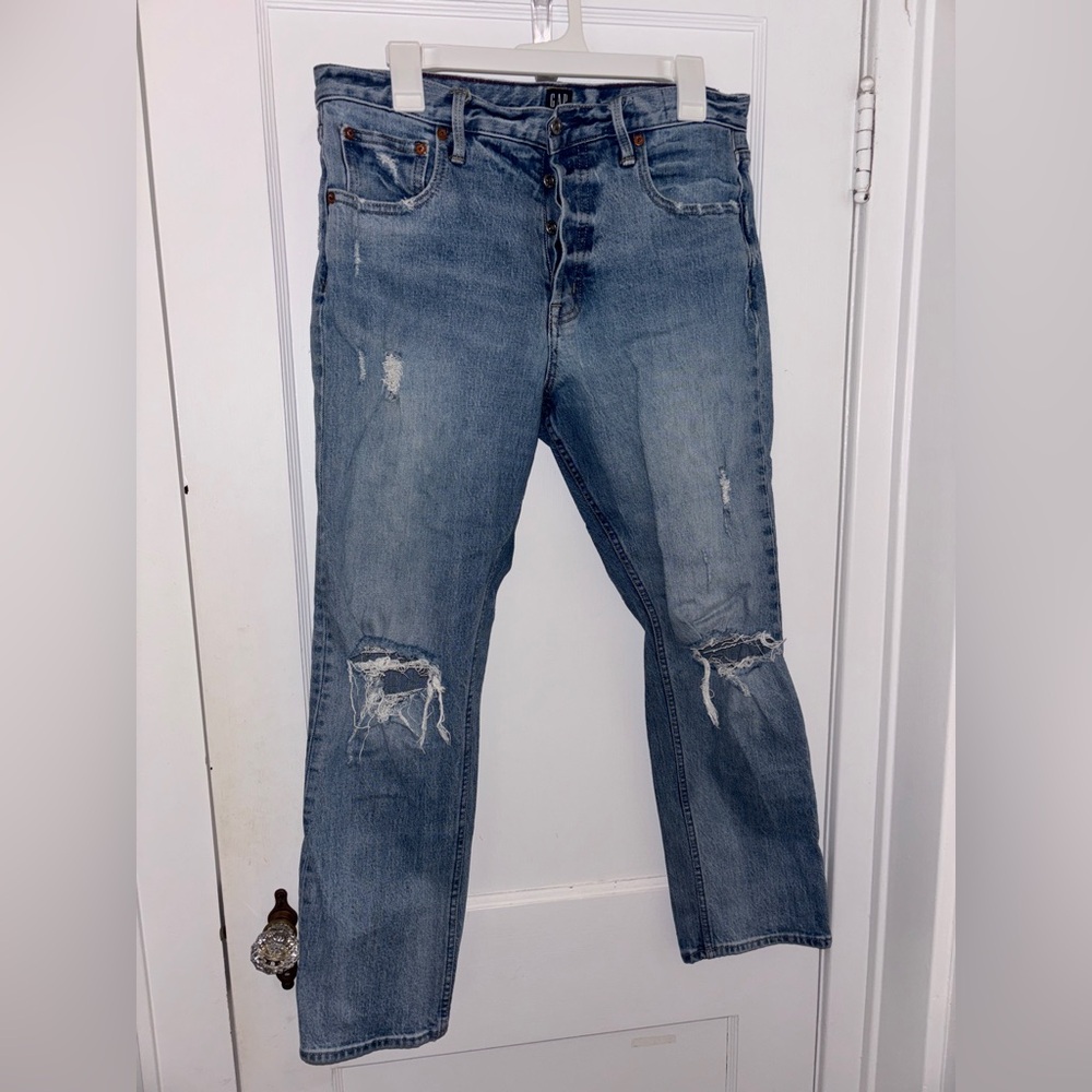 GAP Blue Straight Leg Jeans for Women